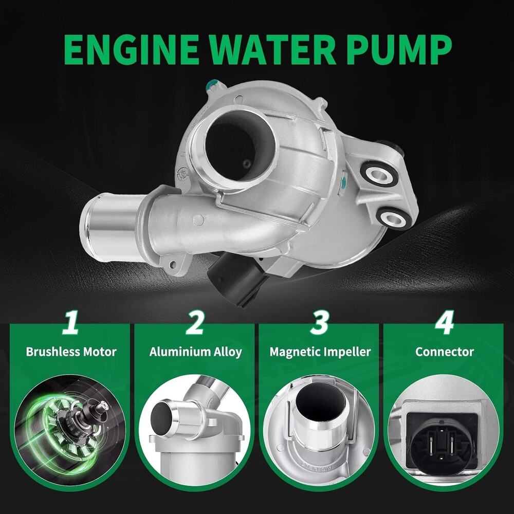 Electric Water Pump for Ford Fusion L4 2.0L 2014-2020 for Ford C‑Max 2013–2018, - Picture 4 of 5